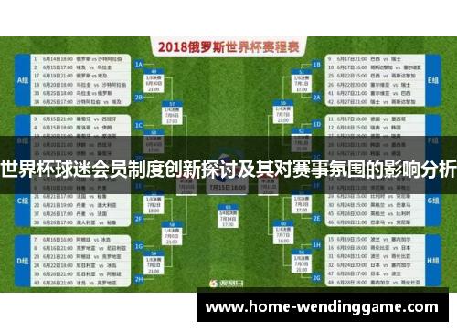 世界杯球迷会员制度创新探讨及其对赛事氛围的影响分析